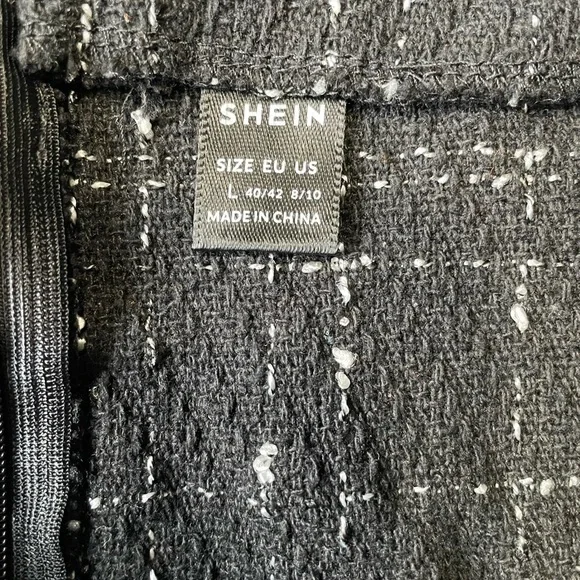 Shein Women’s High Waisted Black Skirt Large - Picture 4 of 6